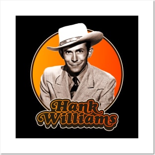 Retro Hank Williams Tribute Posters and Art